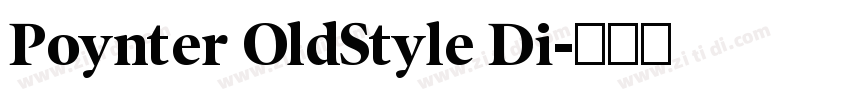 Poynter OldStyle Di字体转换